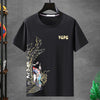 Camiseta oversize holgada de manga corta para hombre - Tallas grandes