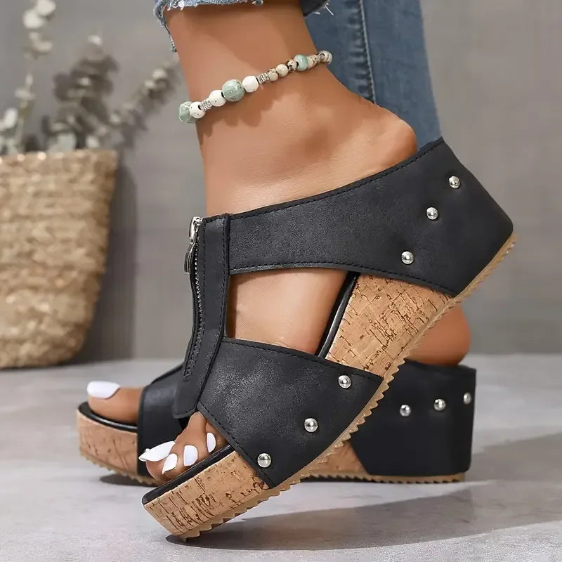 Luisa | Sandalias ortopédicas con cuña